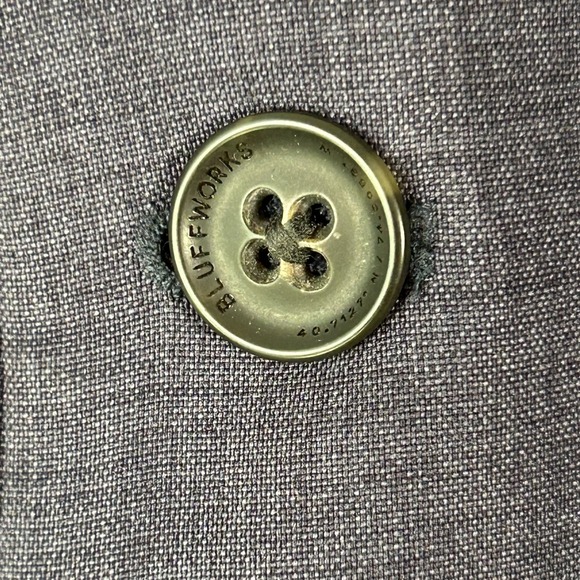 NWT Bluffworks Presidio Travel Blazer Men's Size 46L Slim Fit Navy Blue New - Picture 8 of 16